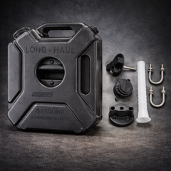 Black Motorcycle Fuel Storage Jerry Can 5 Liter