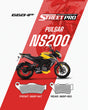 66 BHP Street Pro Semi Ceramic Brake Pads for Bajaj Pulsar NS200 front and rear