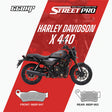 66 BHP Street Pro Semi Ceramic Brake Pads for Harley-Davidson 440X Front and Rear
