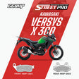 66 BHP Street Pro Semi Ceramic Brake Pads for Kawasaki Versys X 300 Front and Rear