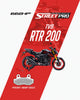 66 BHP Street Pro Semi Ceramic front brake pads for TVS Apache RTR 200