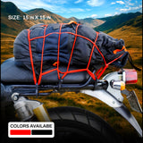 66BHP Stretch Cargo Net 15 x 15 Inch Red