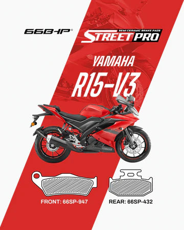 66 BHP brake pads Yamaha R15 V3