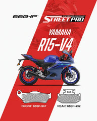 66 BHP brake pads Yamaha R15 V4