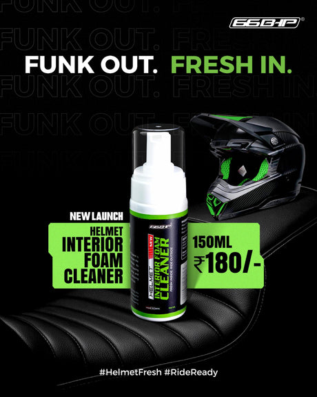 66BHP Helmet Interior Foam Cleaner 150ml Spray