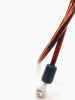 66BHP Teflon Brake Hose 850mm Red with Chrome Polished Banjo