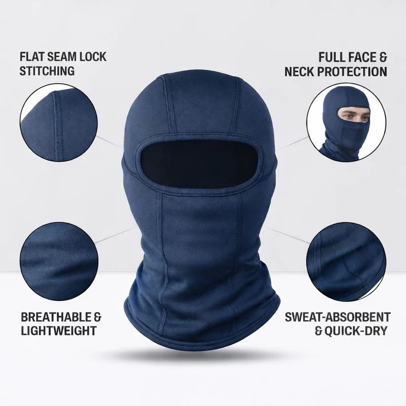 66BHP Balaclava Air Flex Cooling Ride Mask Grey Breathable Motorcycle Helmet Liner