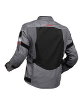 Royal Enfield Explorer V4 Print Class A Riding Jacket in Aurora Green, Red and Grey