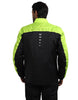 Royal Enfield Explorer V4 Print Class A Riding Jacket in Aurora Green, Red and Grey