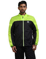 Royal Enfield Explorer V4 Print Class A Riding Jacket in Aurora Green, Red and Grey