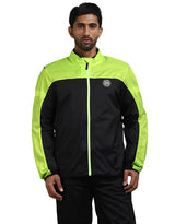Royal Enfield Explorer V4 Print Class A Riding Jacket in Aurora Green, Red and Grey
