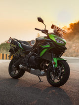 Legundary Custom Adrinex Crash Guard for Kawasaki Versys 650 Black Mild Steel Engine Protection Frame