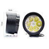 HJG LED Fog Lights for Bikes and Cars High Power, Heavy clamp and Strong ABS Plastic. (6 led Cap Set with Switch)