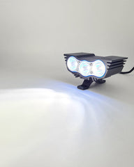 HJG 3 LED Owl Eye Waterproof CREE LED Fog Light with 3 Mode Function High Beam/Low Beam & Flashing for Bike/Motorcycle and Cars (30W, Black, 1 PC)