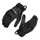 KORDA Guard semi gauntlet motorcycle riding gloves with KNOX SPS 404 scaphoid protection