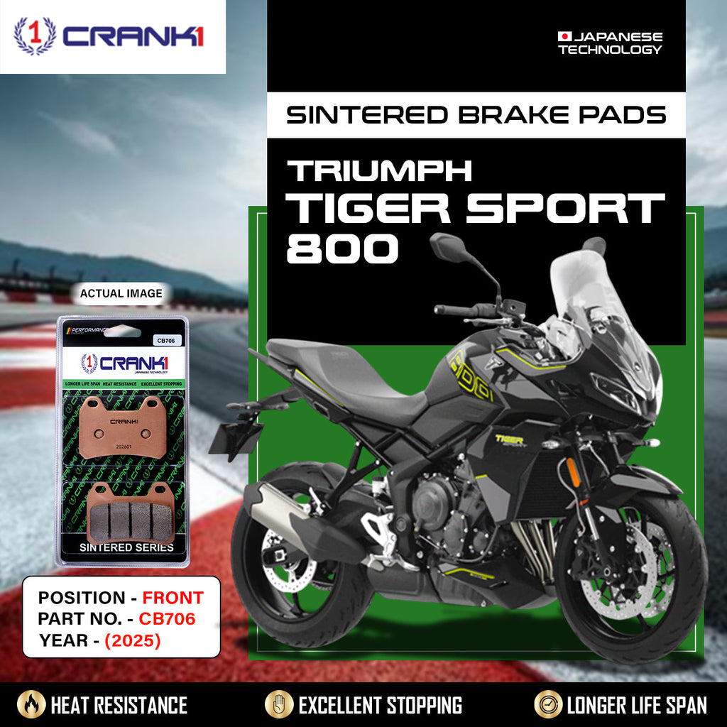 CRANK1 Sintered Front Brake Pads CB706 for Triumph Tiger Sport 800 2025 Motorcycle Brake Pads