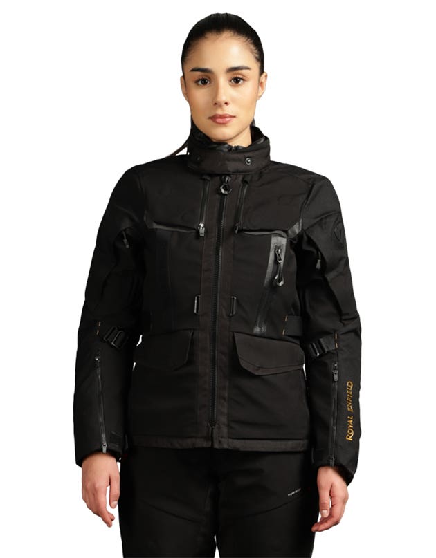 Royal Enfield Darcha Pro Women’s Riding Jacket Black and Grey