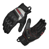 KORDA Guard semi gauntlet motorcycle riding gloves with KNOX SPS 404 scaphoid protection