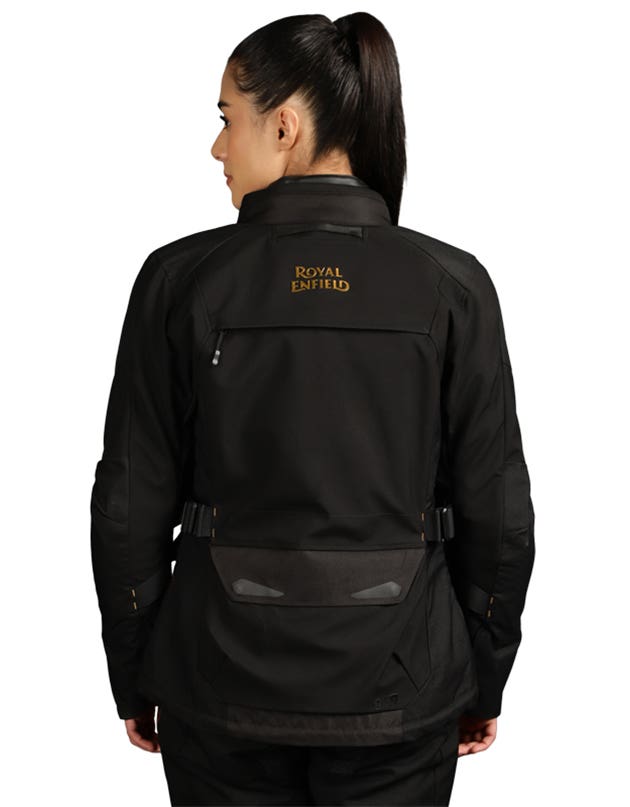 Royal Enfield Darcha Pro Women’s Class AA Riding Jacket | Black & Grey | CE Level 2 Armour | XS–2XL