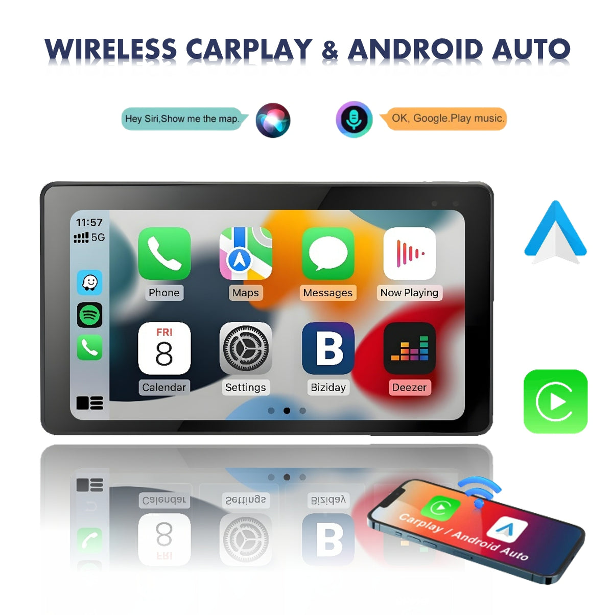 LBC Moto S5 PRO BMW GS motorcycle navigation system with Apple CarPlay Android Auto 5.5 inch 6.5 inch display camera bracket