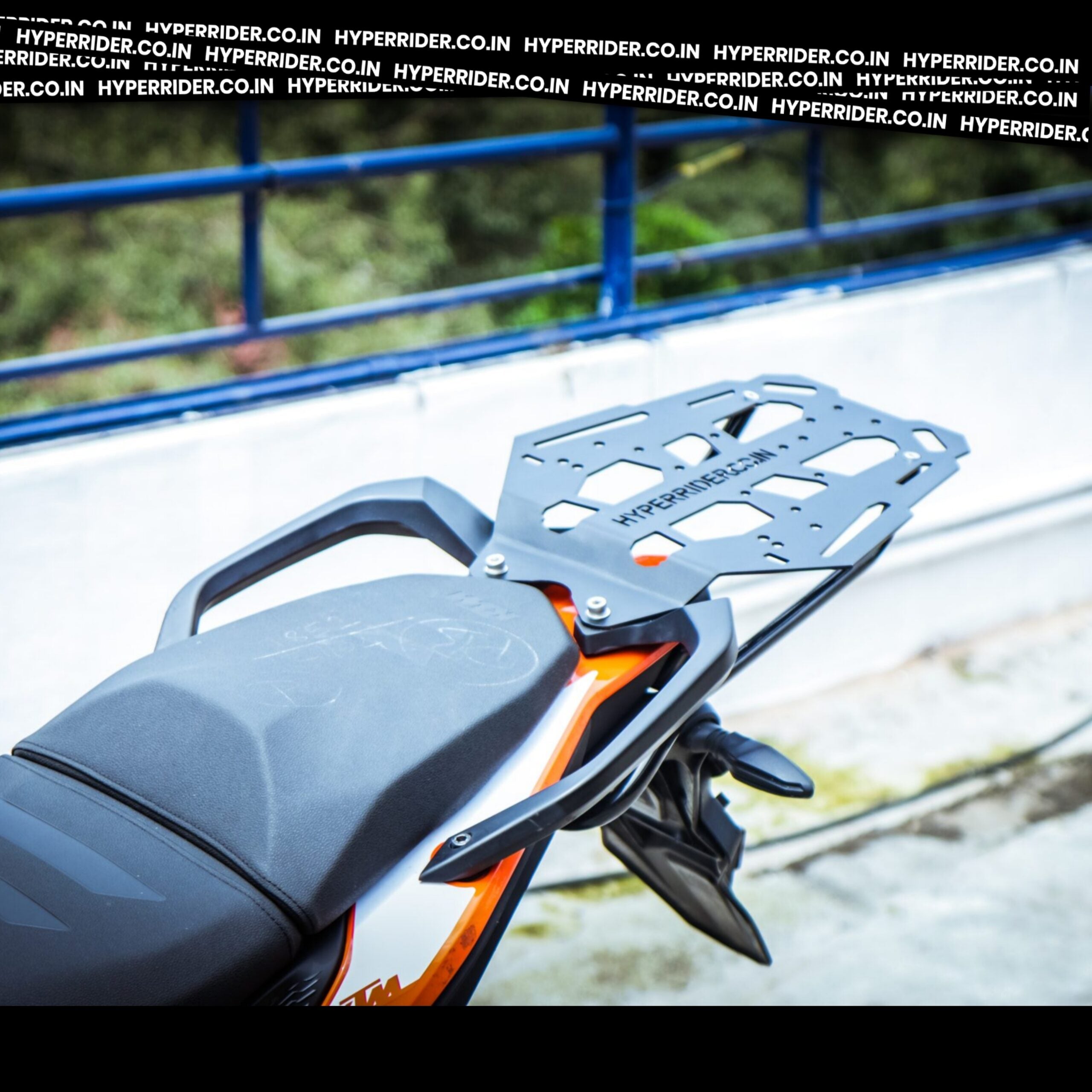 Hyperrider Top Rack with Metal Plate for KTM Adventure 250 and 390 Universal Luggage Carrier