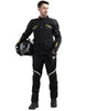 Royal Enfield Nirvik V2 Print Class A Riding Jacket in Black and Black Gold