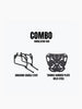 Legundary Custom Aragorn saddle stay and Taurus carrier plate combo for Royal Enfield Himalayan 450 black silver