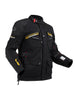 Royal Enfield Nirvik V2 Print Class A Riding Jacket in Black and Black Gold