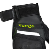 KORDA Guard semi gauntlet motorcycle riding gloves with KNOX SPS 404 scaphoid protection