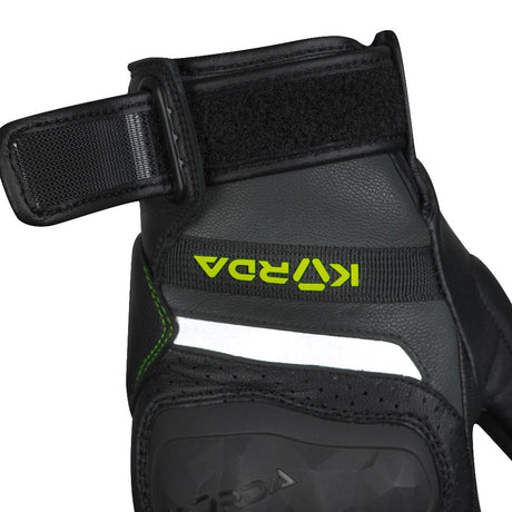 KORDA Guard semi gauntlet motorcycle riding gloves with KNOX SPS 404 scaphoid protection