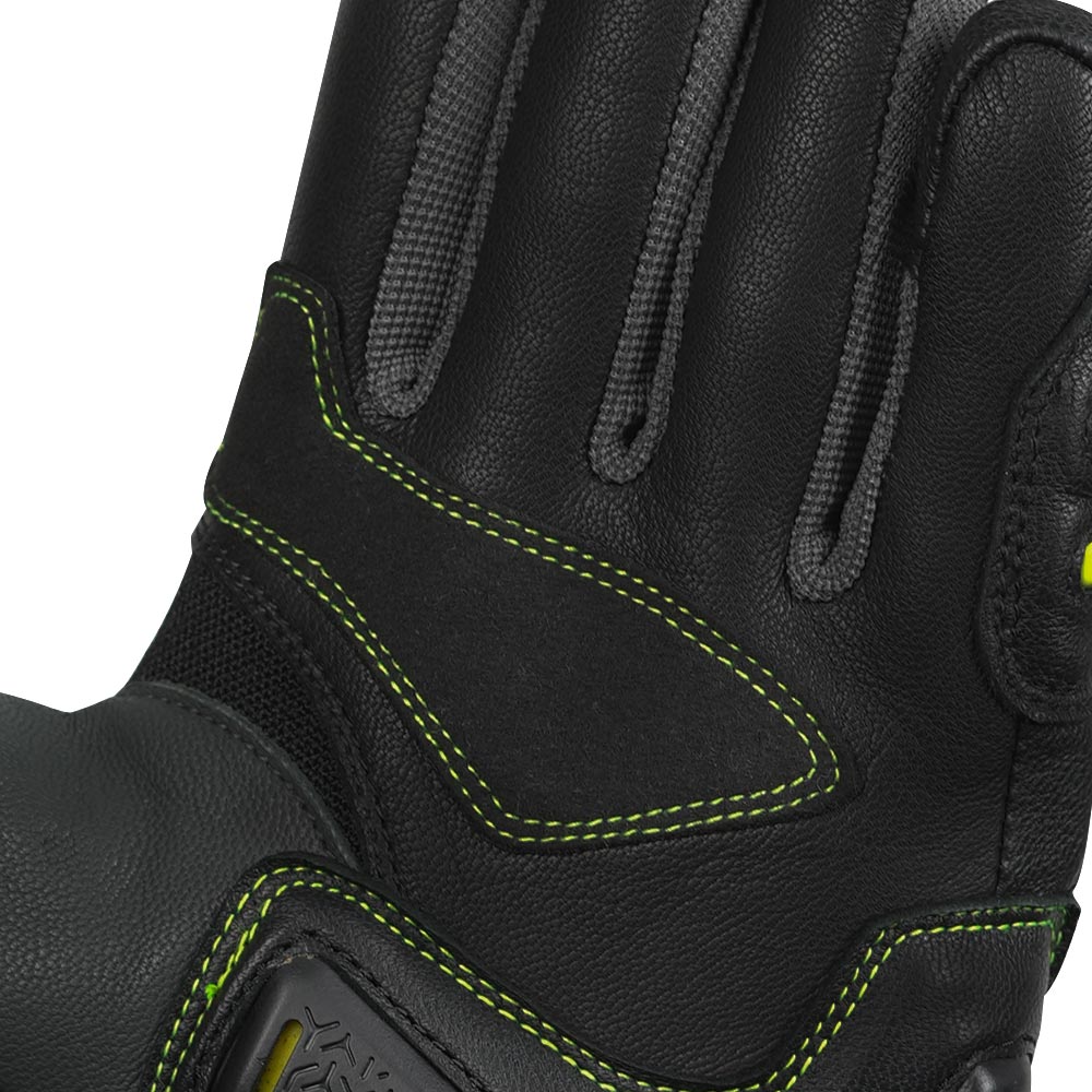 KORDA Guard semi gauntlet motorcycle riding gloves with KNOX SPS 404 scaphoid protection