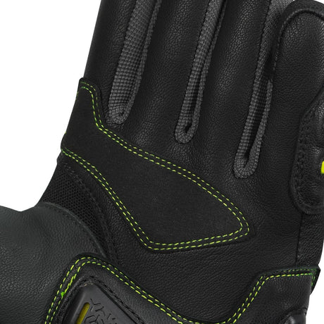 KORDA Guard semi gauntlet motorcycle riding gloves with KNOX SPS 404 scaphoid protection