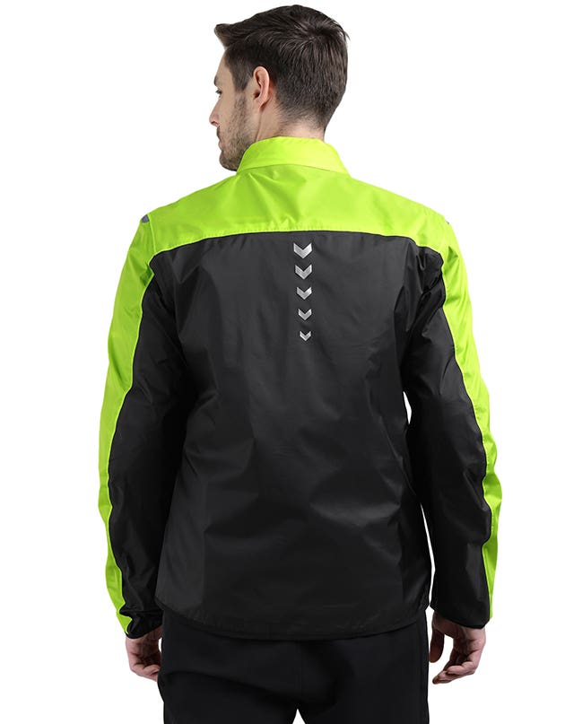 Royal Enfield Nirvik V2 Print Class A Riding Jacket in Black and Black Gold