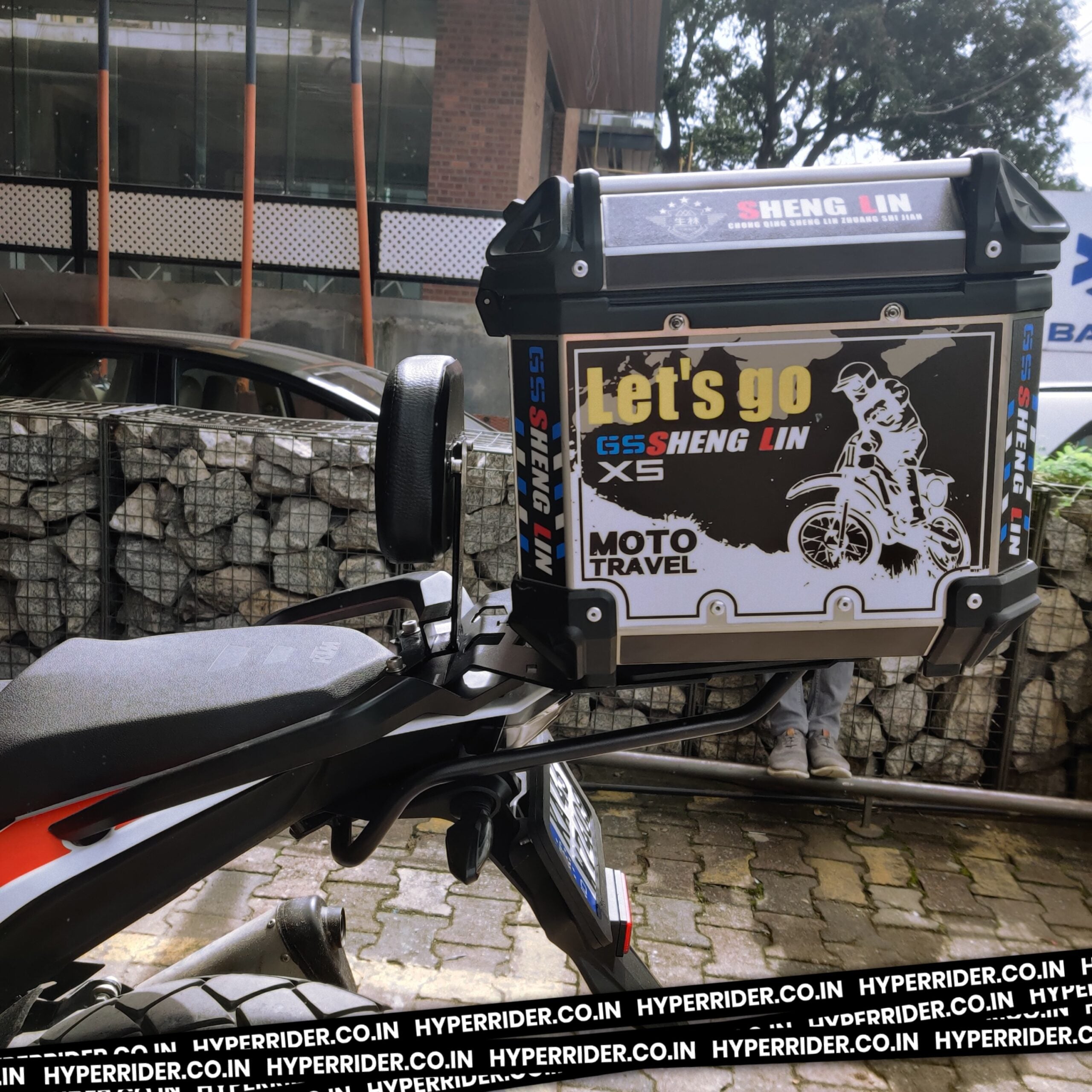 Hyperrider Top Rack with Metal Plate for KTM Adventure 250 and 390 Universal Luggage Carrier
