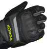 KORDA Guard semi gauntlet motorcycle riding gloves with KNOX SPS 404 scaphoid protection