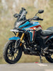 Legundary Custom CB200X NX200 Adrinex crash guard with slider mild steel black engine protection accessory