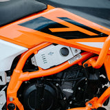 Legundary Custom KTM 390 Enduro R Custos Coolant Cap Silver CNC aluminium radiator reservoir cap