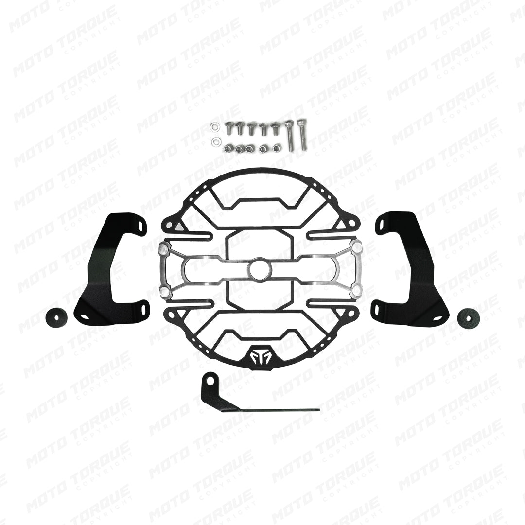 Mototorque headlight grill Royal Enfield Bear 650 mild steel protection guard