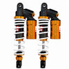 RCB DB-2 305mm white and gold rear shock absorber for Yamaha Aerox 155, 01A0133W