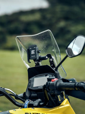 Legundary Custom Ploigos GPS Mount for Suzuki V-Strom 800DE Black Mild Steel Mobile GPS Holder Bracket