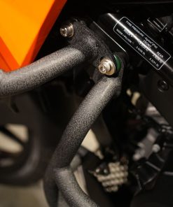 Hyperrider Crash Guard for KTM 250 Adventure X and 390 Adventure X in Black and Orange