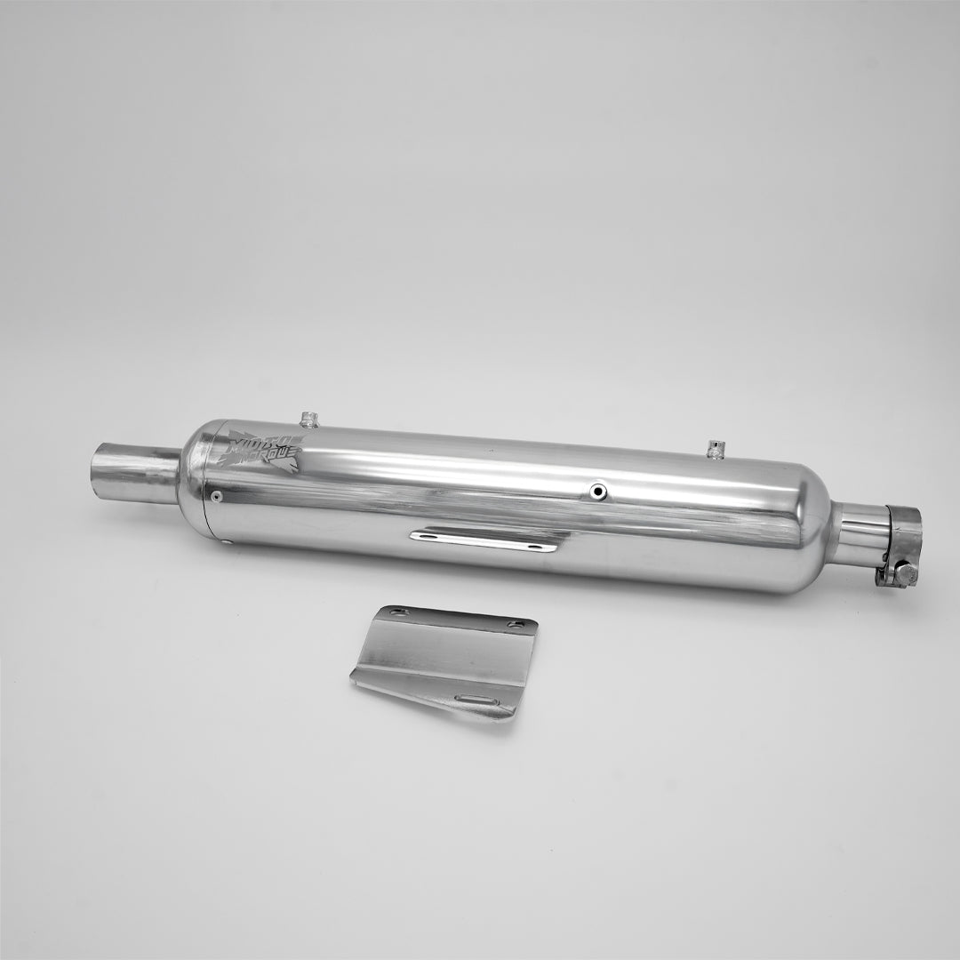 Moto Torque Reborn Replica Chrome exhaust for Royal Enfield Classic 350 Reborn