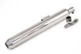 Powerage Polish Long Slip-On Exhaust for Royal Enfield 350 500 Stainless Steel Performance Exhaust