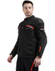 Royal Enfield Nirvik V2 Print Class A Riding Jacket in Black and Black Gold