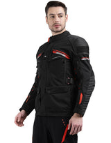 Royal Enfield Nirvik V2 Print Class A Riding Jacket in Black and Black Gold