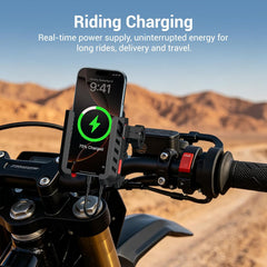 EDYELL YF-303-C Motorcycle Phone Mount Holder with 30W Type-C and 18W USB Fast Charger