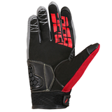 BBG Breeze motorcycle riding gloves in Black and Red