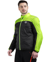 Royal Enfield Nirvik V2 Print Class A Riding Jacket in Black and Black Gold