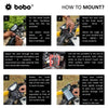 BOBO BM5 aluminium motorcycle phone holder with USB 3.0 fast charger bike mobile mount handlebar smartphone holder