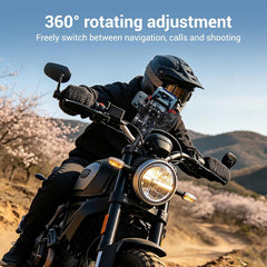 EDYELL YF-303-C Motorcycle Phone Mount Holder with 30W Type-C and 18W USB Fast Charger